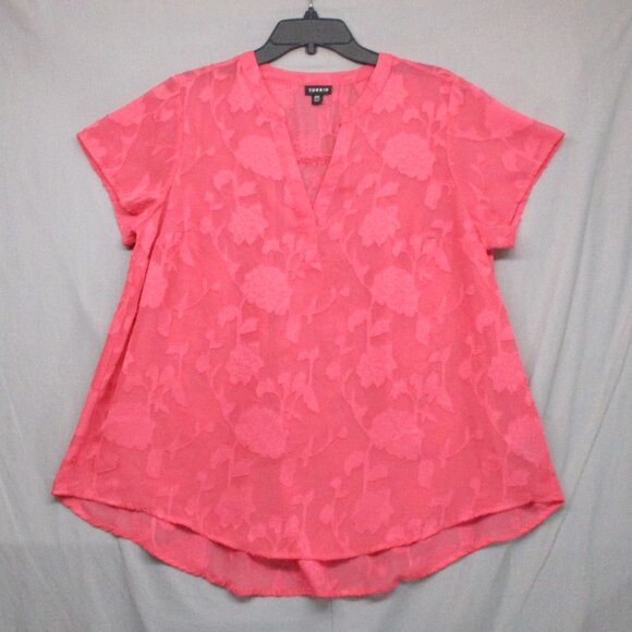 torrid Tops - Torrid Floral Sheer Tunic Top Pink Women Size | 00